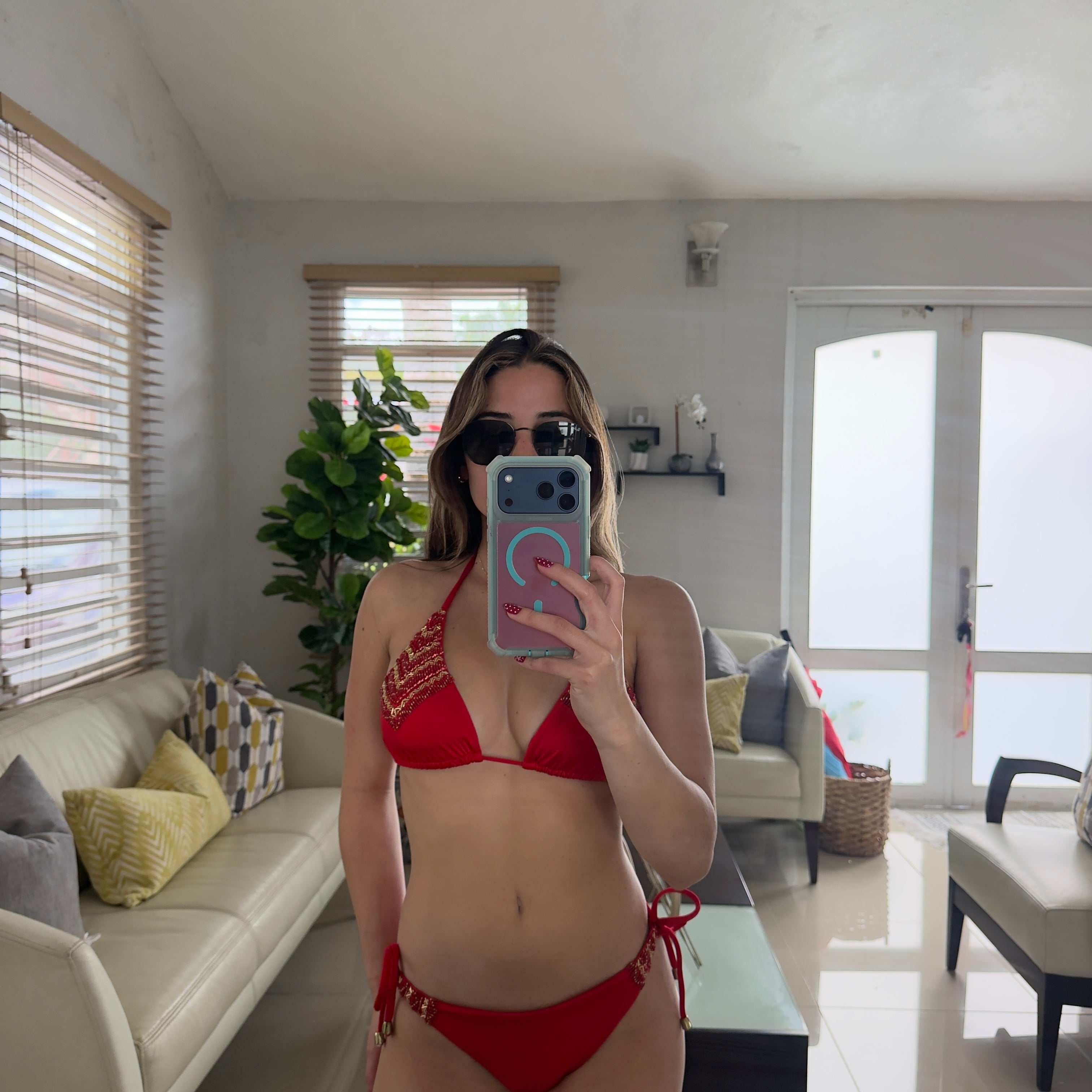Red Barbados Bikini