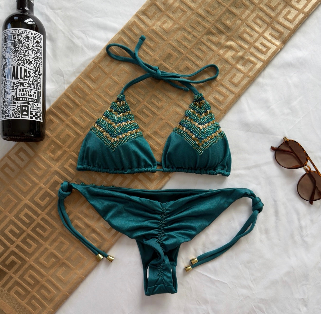 Teal Barbados Bikini