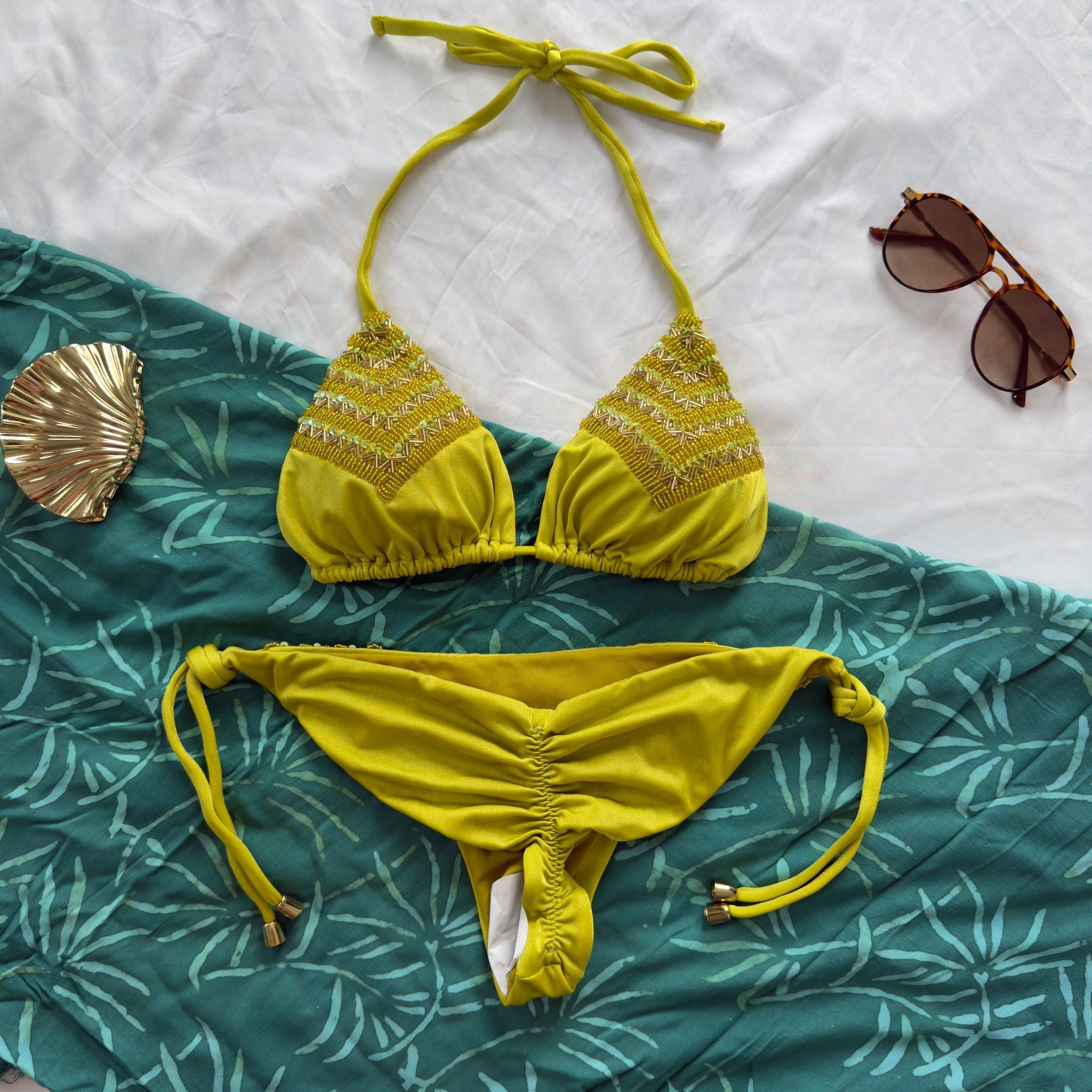Lime Barbados Bikini